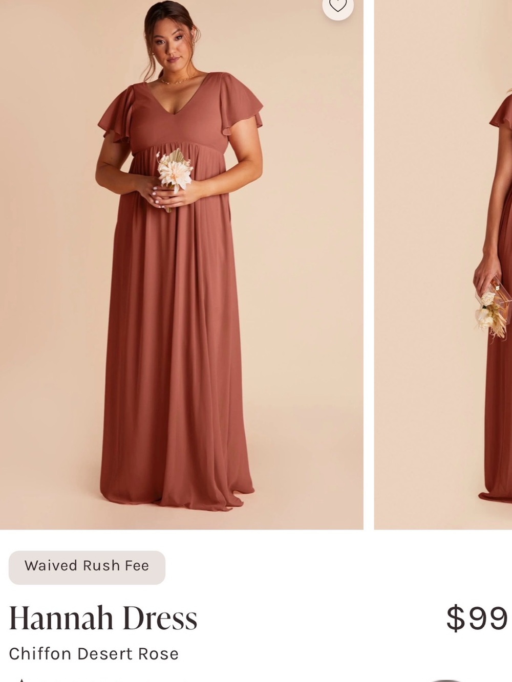 Birdy Grey Chiffon Maxi Dress in Desert Rose